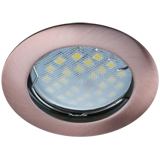 Светильник встраиваемый литой Ecola MR16 DL100 GU5.3 Черненая Медь FR1601EFF